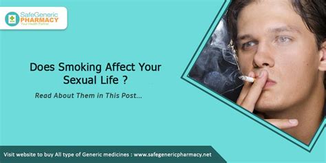 Does Smoking Affect Your Sexual Life Safegenericpharmacy