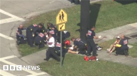 Florida School Shooting Aftermath Bbc News