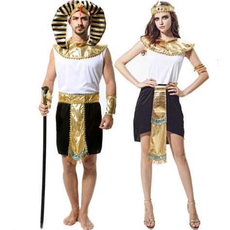 adult couples clothing egyptian pharaoh egypt queen cosplay costumes arab cleopatra masquerade