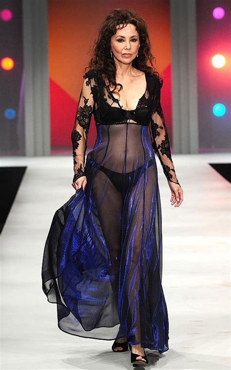 Marie Helvin In A Sheer Black Negligee FacenFacts