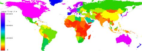 Purchasing Power Parity Ppp Countries With A Low Purchasing Power