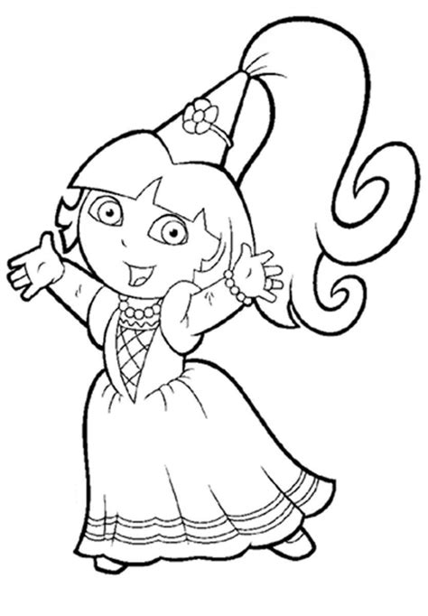 Dora Mermaid Coloring Pages At Getdrawings Free Download