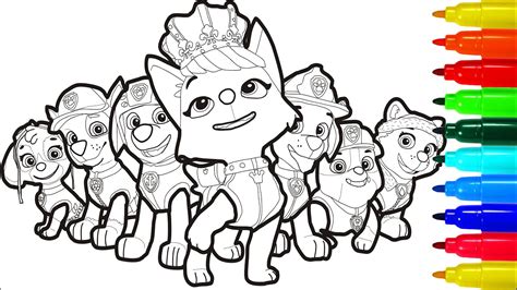 Skye And Everest Paw Patrol Coloring Page Paw Patrol Coloring Pages