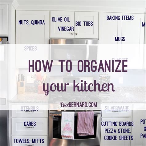 You probably want to choose a cabinet that is located over the counter, rather than below it, so you won't have to bend over to reach the dishes you need most often. How to Organize Your Kitchen - Home Organization