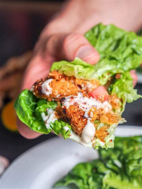Vegan Thai Veggie Burger Recipe In Lettuce Wraps Gluten Free