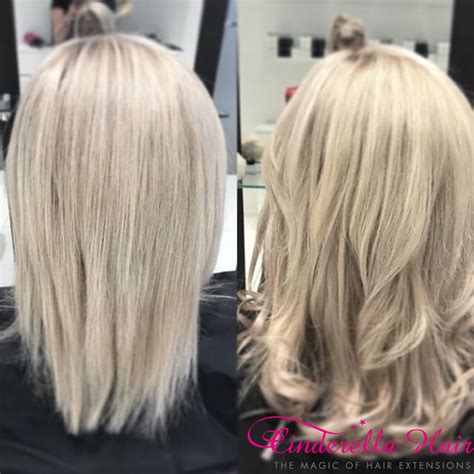 Cinderella Hair Extensions Before And After Scandi Blonde Cinderella Hair