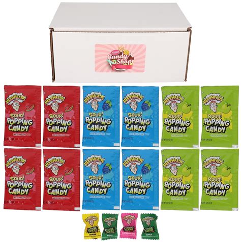 Warheads Popping Sour Candy Pop Rocksvariety Of 4 Flavors