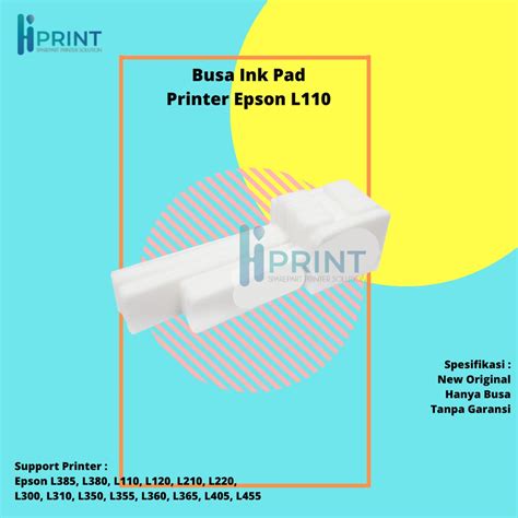 Jual Busa Ink Pad Printer Epson L110 L120 L210 L220 L300 L310 L350 L355 L360 L365 L380 L385 L405