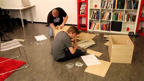 Two Drunk Guys Try To Assemble Ikea Furniture Dead Drunk But Trying