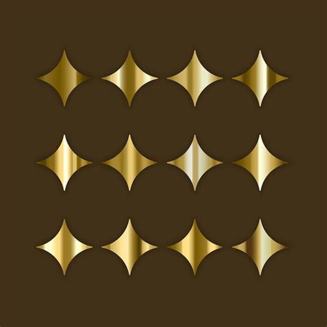 Premium Vector Gold Foil Texture Background Set Golden Copper