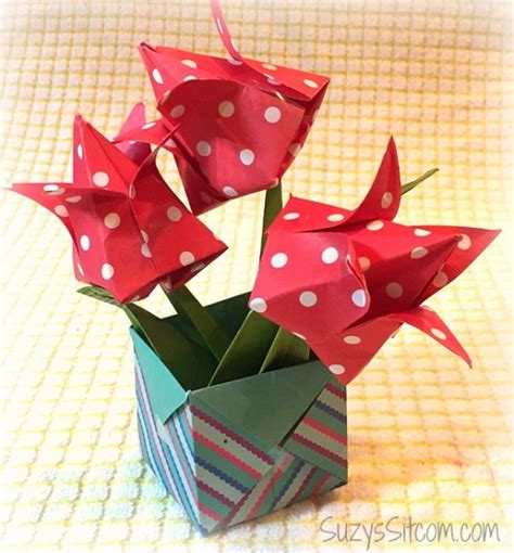 Origami Flowers And Boxes