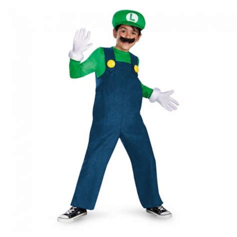 Disguise Boys Nintendos Super Mario Brothers Luigi Deluxe Costume 4