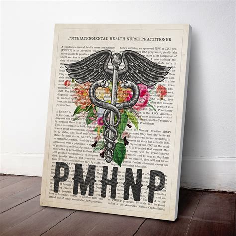PMHNP With Flowers Print Psychiatric Mental Health Nurse Etsy Canada