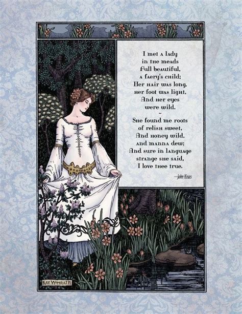 john keats love poems keats victorian art poetry print la belle dame poem magical 19th