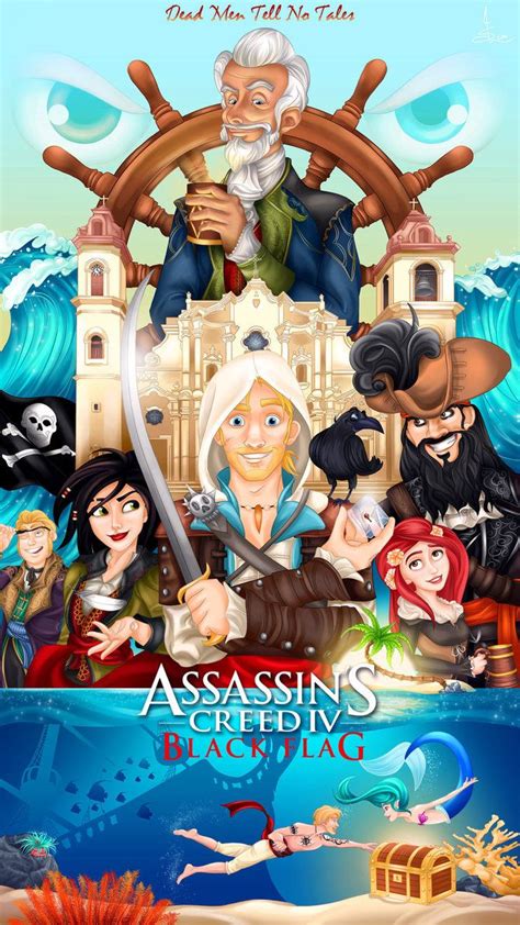 Assassins Creed Iv Black Flag Poster By Imajanaeshun Assassins