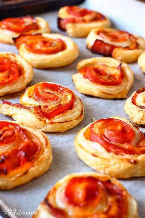 Cheese And Bacon Pinwheels Puff Pastry