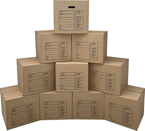 Uboxes 10 Premium Medium Moving Boxes 18x18x16 Cardboard