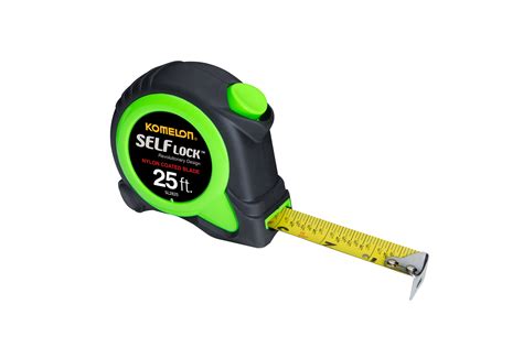 Komelon Self Lock Premium 25 Ft Green Nylon Coated Blade Tape Measure