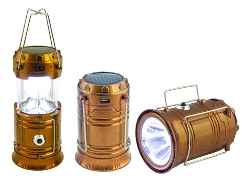 2 Solar Rechargeable Tactical 3 In 1 Bright Collapsible Led Lantern