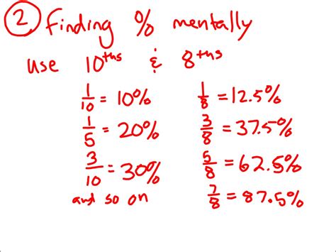 Mr Schoolar Math Estimating Percents With 10ths