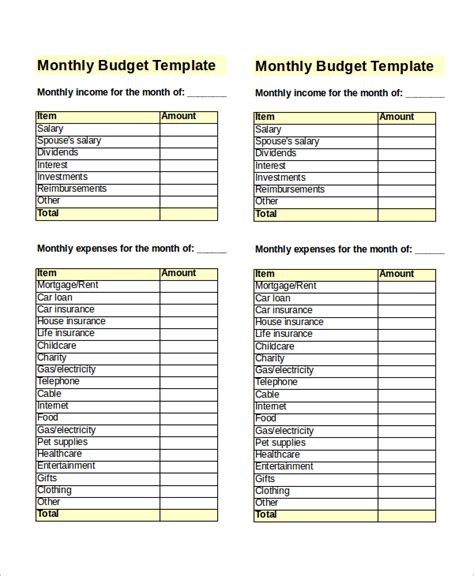 excel budget templates examples creative template