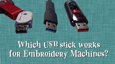 Which Usb Stick Works For Embroidery Machines Youtube