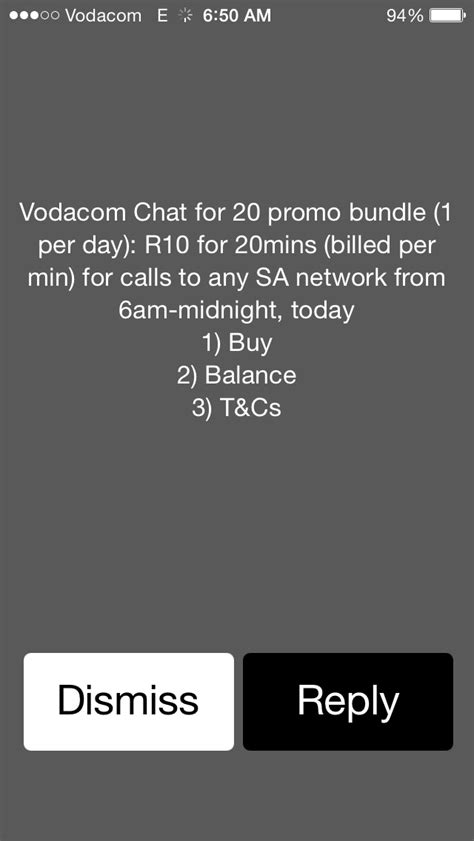 Vodacom Talk For 20 Promotion 50c Minute Sa Cellular Net