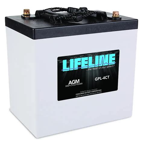 Gpl 4ct Agm Battery Lifeline Batteries