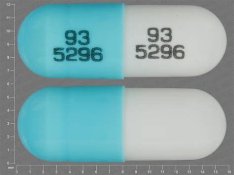 93 5296 93 5296 Pill Blue And White Capsuleoblong Pill Identifier
