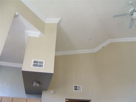 Ceiling crown molding adds an elegant look to any room, and many homeowners like to install it throughout several rooms for a look of continuity. Best Of Crown Molding Vaulted Ceiling Angles images