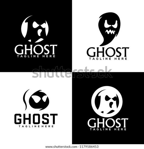 Ghost Logo Design Template เวกเตอร์สต็อก ปลอดค่าลิขสิทธิ์ 1179586453