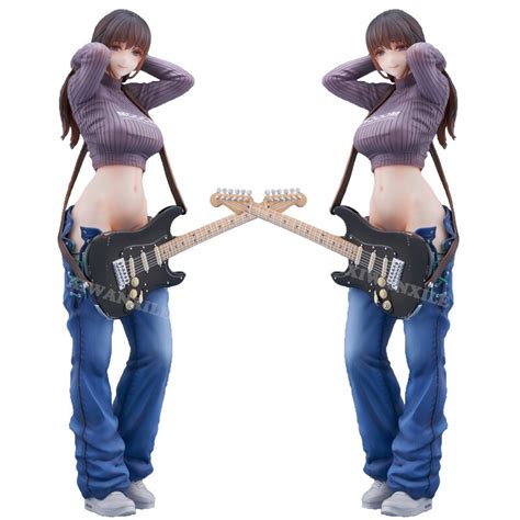 섹시한 애니메이션 소녀 피규어 기타 자매 메이 메이 액션 피규어 성인 소장용 모델 인형 장난감 선물 사랑스러운 기타 자매 25cm aliexpress