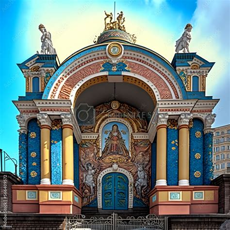 The Bogatyr Gates In Kiev In The Ancient Russian Massive Style Main
