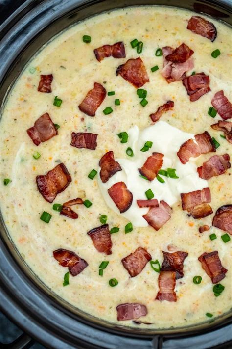 Slow Cooker Ham And Potato Soup Video Sweet And Savory Meals
