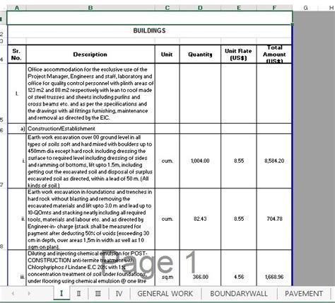 Documents similar to bill of quantities template excel.xls. Bill of Quantities (BOQ) Building - Civil Engineers PK