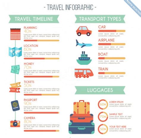 26 Best Free Vector Templates For Travel Infographics Colorlib