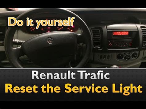 How To Reset The Service Light On Renault Trafic Youtube