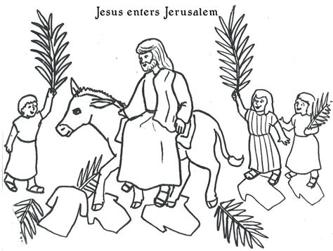 Palm Sunday Coloring Page Printable Help Them Learn Their Numbers By
