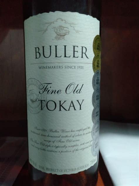 2001 Buller Fine Old Tokay Australia Victoria North East Rutherglen