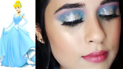 cinderella inspired makeup tutorial crown eye make up tutorial disney princess series 1