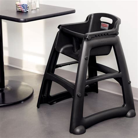 $ 99.00 $ 49.50 incl. Rubbermaid FG781408BLA Black Sturdy Chair Restaurant High Chair without Wheels (Ready to Assemble)