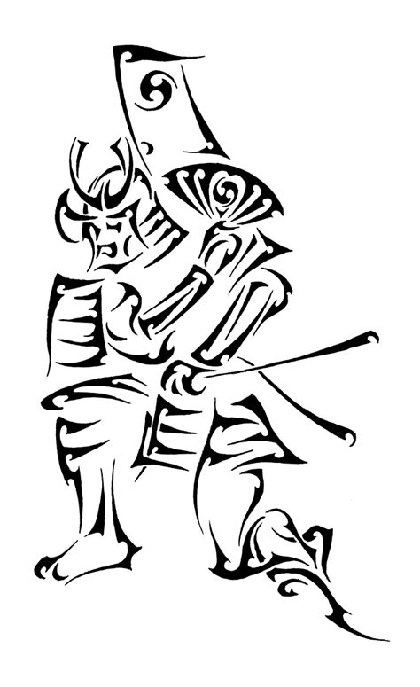 Nor cheap on such a large tattoo). Tribal Samurai by Dinoforce on DeviantArt