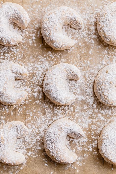 Almond Crescent Cookies Kipferls Video A Beautiful Plate
