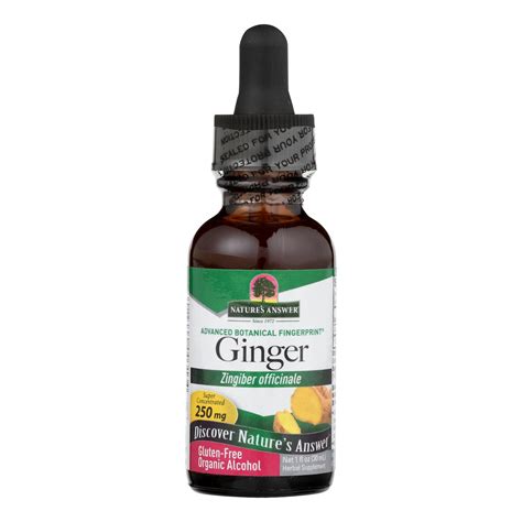 Nature S Answer Ginger Root Extract Fl Oz Ebay