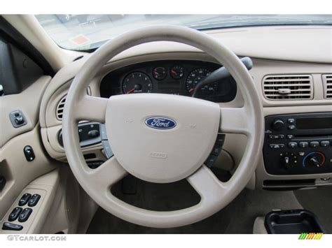 2006 Ford Taurus Se Mediumdark Pebble Beige Steering Wheel Photo