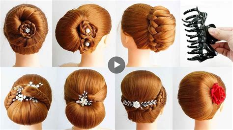 7 Cute And Easy Hairstyles With Only 1 Clutcher Updo Bun Hairstyles With Braid