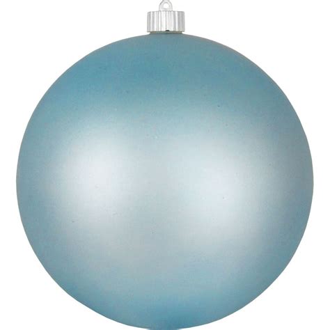 8 200mm Shatterproof Matte Light Blue Christmas Ball Ornament By
