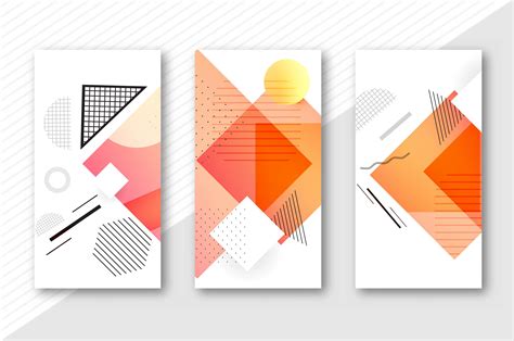 Abstract Geometric Banners Set Template Vector Illustration 243527