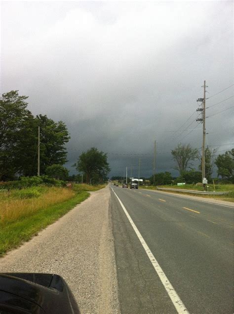 Ontario had issued a red alert on that evening for a. Looking towards cookstown and back towards Barrie during a ...