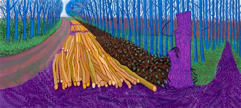 David Hockney Winter Timber 2009 Coll Privata Artribune